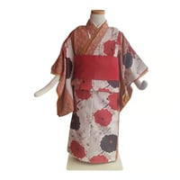 3歳　USED着物　麻の葉（着物単品　被布、帯は含まれません画像は参考です）