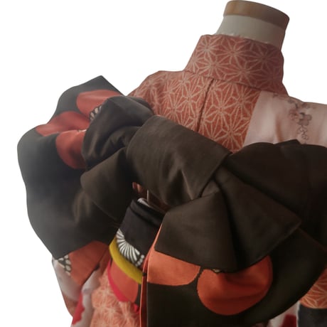 obi F  帯＆バック    中古　 (帯揚げ・帯締め・等は含まれません　着物も参考画像です）