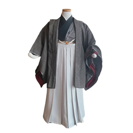 5歳　USED着物　着物＆羽織＆帯＆羽織紐　（袴は含まれません参考画像です）