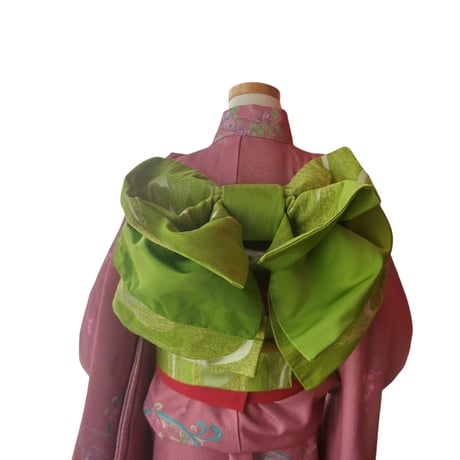obi C  帯＆バック 未使用 　 (帯揚げ・帯締め・等は含まれません　着物も参考画像です）