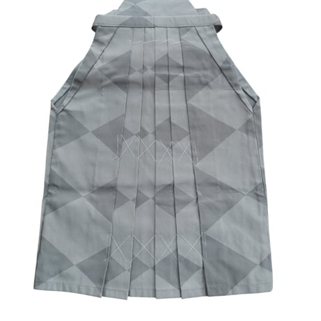 袴　グレー市松柄　新品