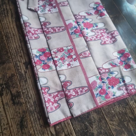 3歳　USED着物　ベージュ吉野　（着物単品　被布、帯は含まれません画像は参考です）