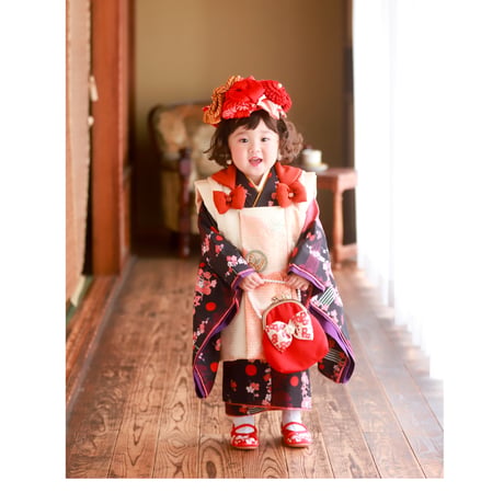 ■レンタル■　紅梅　　3歳被布セット
