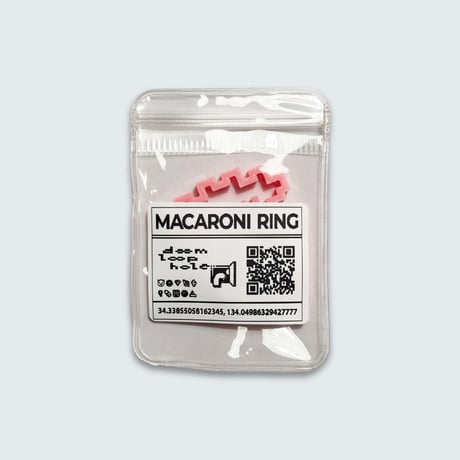 hermippe／MACARONI RING／餃子／ピンク