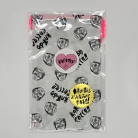 ドキドキクラブ／"米の買い占め"総柄ポーチ