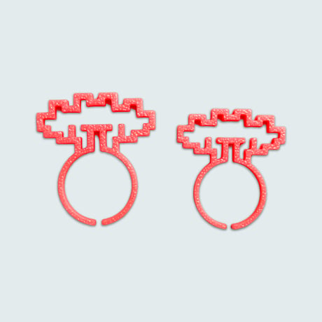 hermippe／MACARONI RING／餃子／ピンク