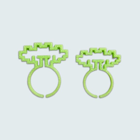 hermippe／MACARONI RING／餃子／黄緑