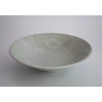日高 伸治／青磁印花象嵌菊文鉢g