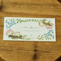 cozyca products／【浅野みどり】　一筆箋　with flowers