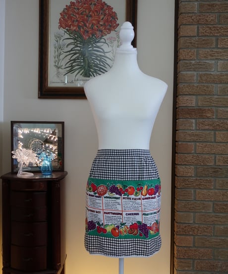 Cocktail recipe apron🍇🍊🍋