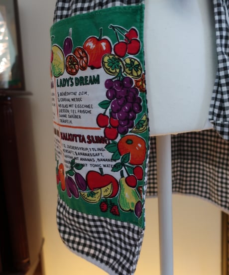 Cocktail recipe apron🍇🍊🍋