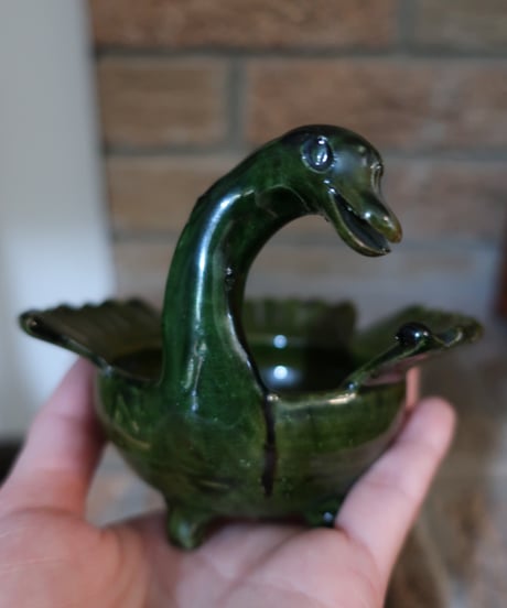 Ceramic green swan bowl 🦢🌲　セット販売アイテム