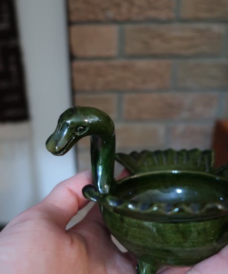 Ceramic green swan bowl 🦢🌲　セット販売アイテム