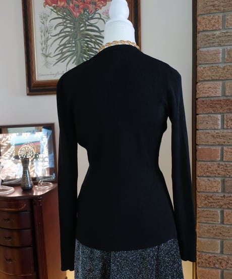 ANN TAYLOR Silk knitting cardigan 🧶🐦‍⬛