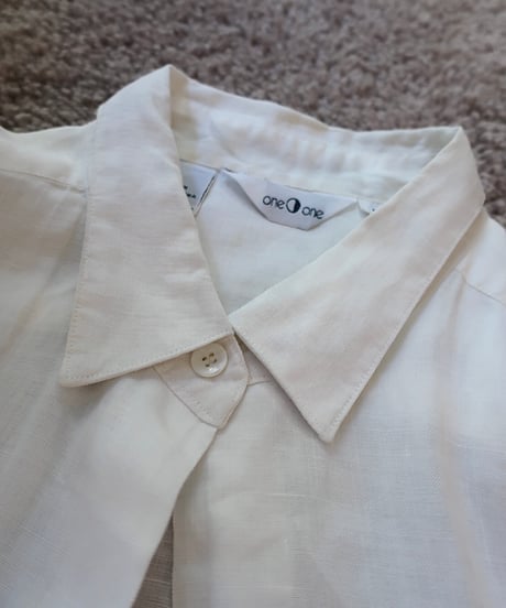 100% LINEN white shirt 🪿