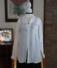 100% LINEN white shirt 🪿