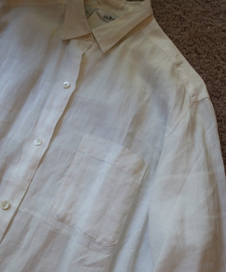 100% LINEN white shirt 🪿