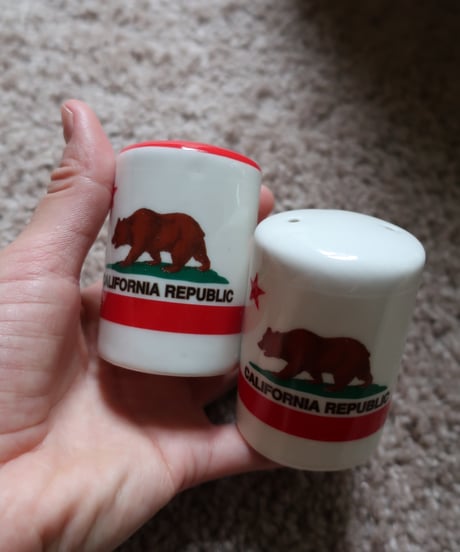 CALIFORNIA REPUBLIC BEAR Salt and pepper shakers 🐻　セット販売アイテム