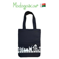 Made in Africa Madagascar　街並み　トートバッグ　ブラック