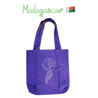 Made in Africa Madagascar baobab　バオバブ　エコバッグ　サブバッグ　トートバッグ　パープル　紫