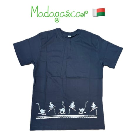 Made in Africa Madagascar Maki　ワオキツネザル　Tシャツ