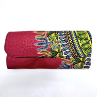 Made in Africa Nigeria　ダシキ　ポーチ　レッド
