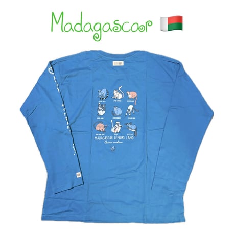 Made in Africa Madagascar Maki　ワオキツネザル　Tシャツ