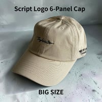 Script Logo 6-Panel Cap BEIGE K-287