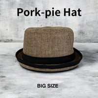 PORK PIE HAT  – BIG STYLE　Beige　K-263