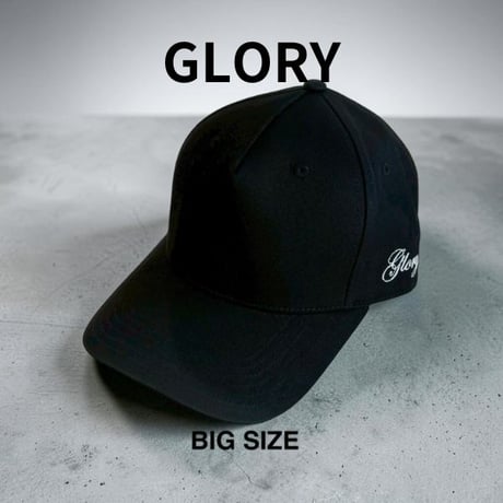 GLORY BIG SIZE SIDE LOGO CAP / BLACK  G-10