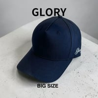 GLORY BIG SIZE SIDE LOGO CAP / NAVY G-12
