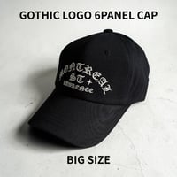 GOTHIC LOGO 6PANEL CAP BLACK K-267