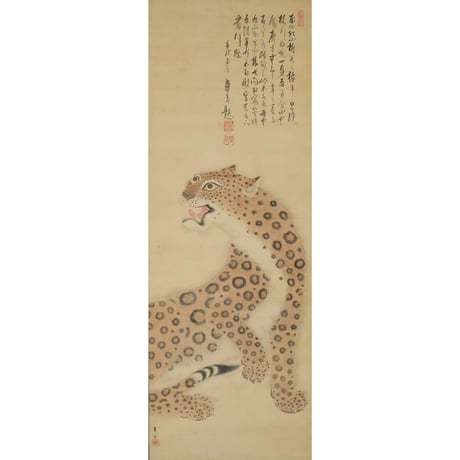 作者不詳　豹図