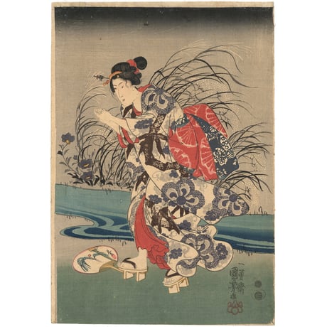 国芳 「四季遊観　納涼乃ほたる」