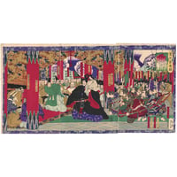 芳年 「豊臣昇進録　大徳寺焼香」