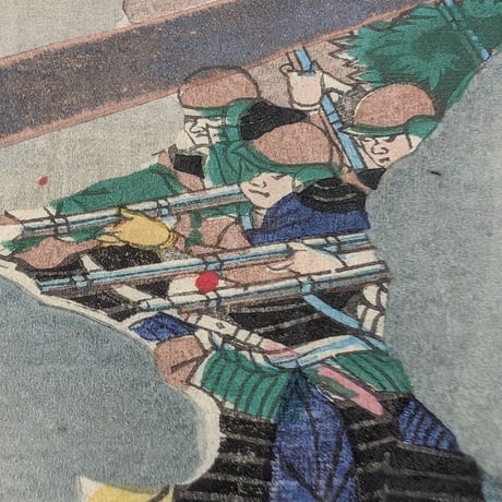 芳年 「長篠合戦　山県三郎兵衛討死之図」-長篠の戦い-