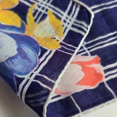 Flower motif Vintage Hanky