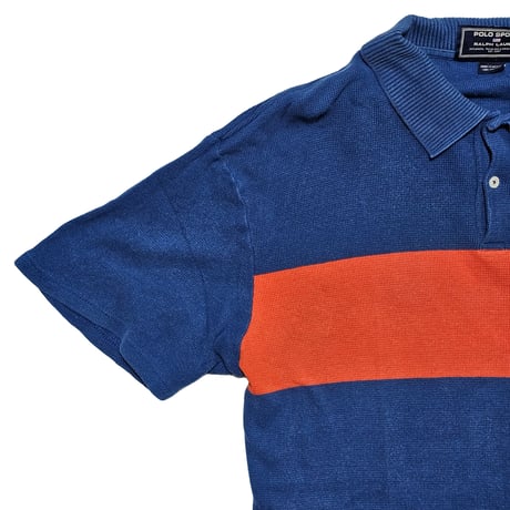 POLO SPORT RALPHLAUREN　"VINTAGE BLUE ORANGE" S/S POLO SHIRT