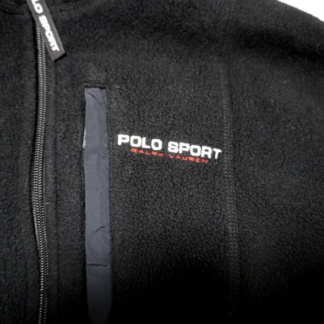 POLO SPORT RALPHLAUREN 　"90s VINTAGE BLACK FLEECE" FLEECE JACKET