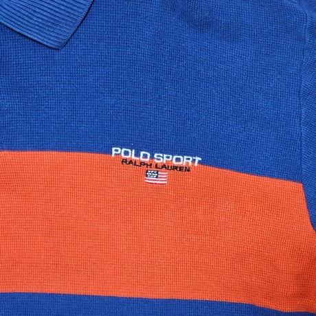 POLO SPORT RALPHLAUREN　"VINTAGE BLUE ORANGE" S/S POLO SHIRT