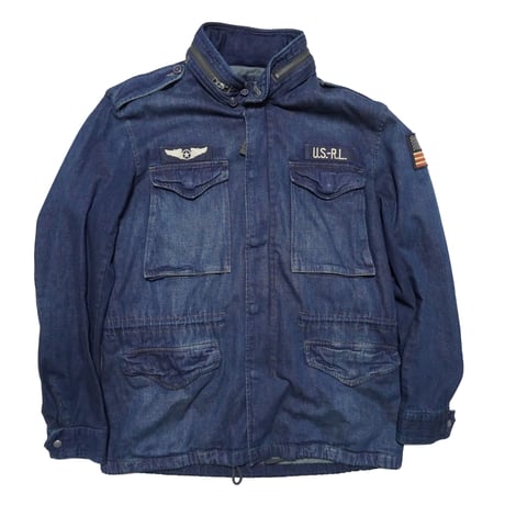 POLO RALPHLAUREN　"INDIGO DENIM M65 FIELD JACKET" MILITARY JACKET