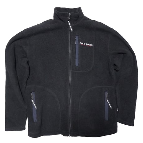 POLO SPORT RALPHLAUREN 　"90s VINTAGE BLACK FLEECE" FLEECE JACKET