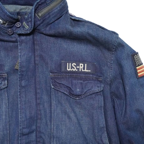POLO RALPHLAUREN　"INDIGO DENIM M65 FIELD JACKET" MILITARY JACKET