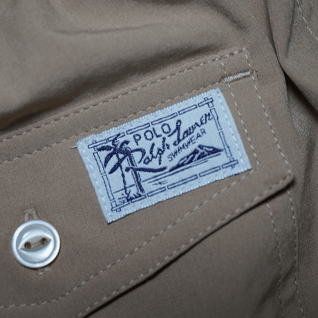 POLO RALPHLAUREN　"BEIGE TRAVELER SWIM SHORTS“ SHORTS