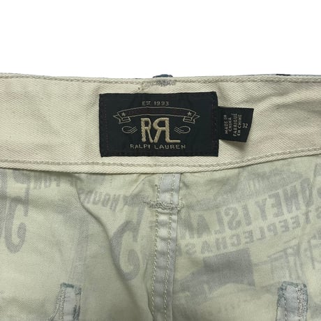 RRL RALPHLAUREN　"CONEY ISLAND PHOTO SHORTS" SHORTS