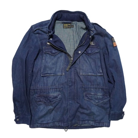 POLO RALPHLAUREN　"INDIGO DENIM M65 FIELD JACKET" MILITARY JACKET