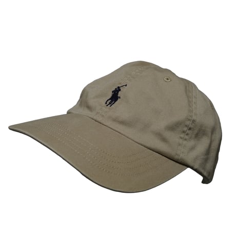 POLO RALPHLAUREN　"BEIGE BASEBALL CAP" CAP