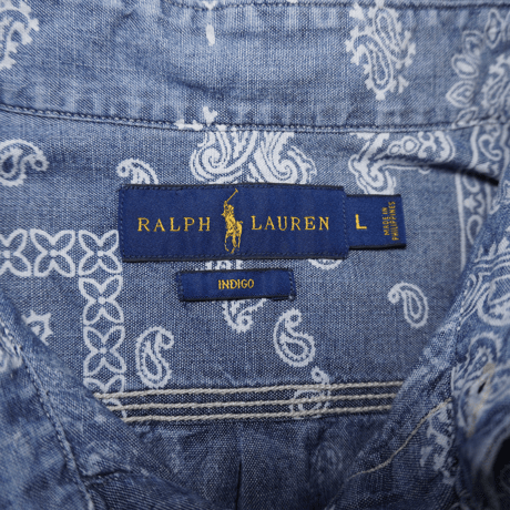 POLO RALPHLAUREN　"PAISLEY PATCHWORK" S/S SHIRT