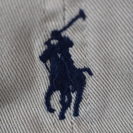 POLO RALPHLAUREN　"BEIGE BASEBALL CAP" CAP