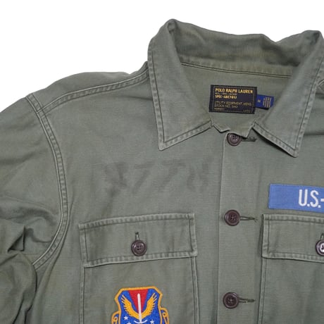 POLO RALPHLAUREN　"OLIVE DRAB MILITARY SHIRT" L/S SHIRT